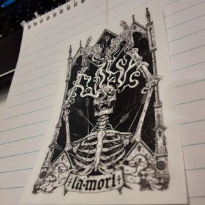 La Mort Sticker Skeleton Halloween